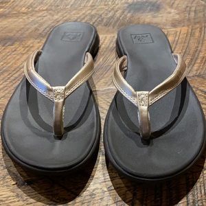 Reef Gold Thong Flip Flops